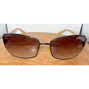 Vera Bradley Trina Go‎ Wild Sunglasses Brown Gradient Lenses Women's 58-17-130